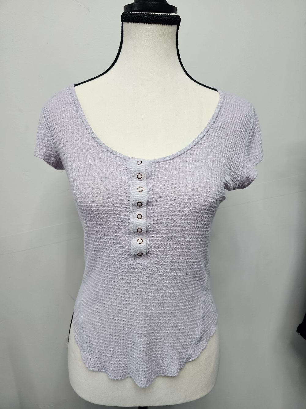 FREE PEOPLE One Of The Girls Womens Henley Top (M)